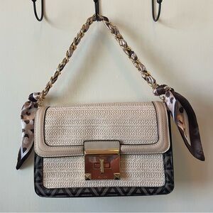 SOLD Aldo Raffia Straw Handbag